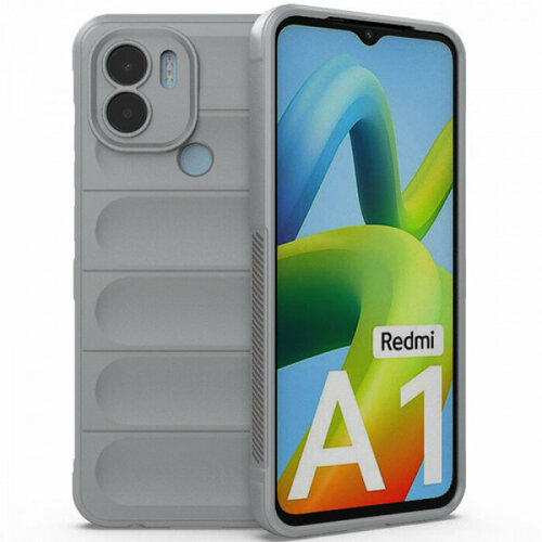 накладка силиконовая silicone cover для poco c51 xiaomi redmi a1 plus a1 xiaomi redmi a2 plus a2 бирюзовая Flex Silicone Противоударный чехол для Xiaomi Redmi A1 Plus / A2 Plus / Poco C51 с защитой камеры и микрофиброй