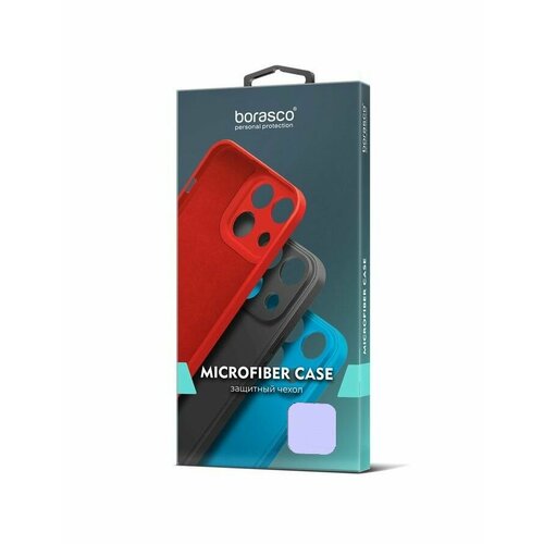 Чехол BoraSCO Microfiber Case для Xiaomi Redmi Note 13 Pro 4G лавандовый сиреневый