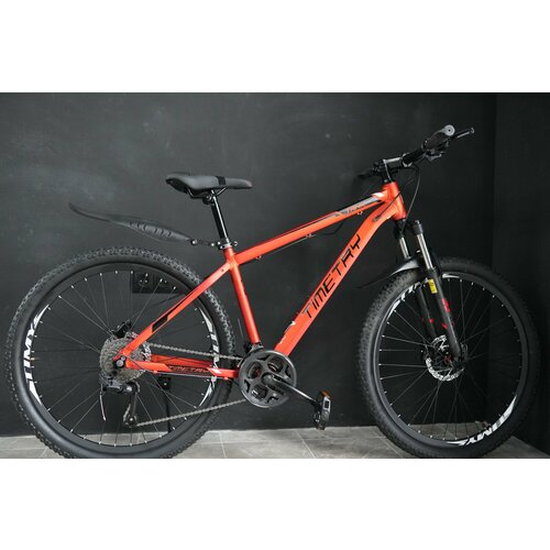 Велосипед горный Time Try TTF014 275 Гидравлические тормоза Алюминиевая рама Вилка с блокировкой красный модель 2024 28550₽
