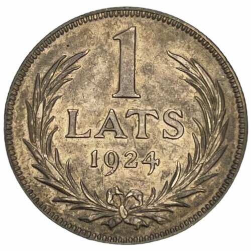 Латвия 1 лат 1924 г. (Лот №2)