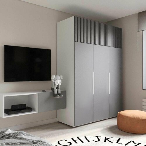 Комплект мебели Урбан композиция 1 Белый Шелк МДФ Лайт Грей Софт 57540₽