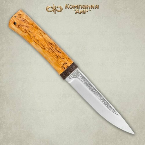 Нож АиР Пескарь (карельская береза, 95х18) нож пескарь сталь 95х18 рукоять кожа аир
