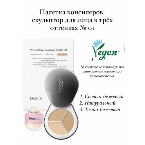 Палетка-скульптор консилер Perfect Cover Concealer C01 2890₽