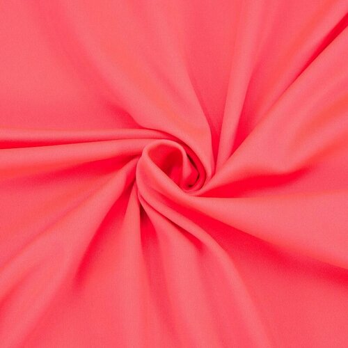 Ткань для шитья, 1 Метр ткани, Бифлекс для шитья 220 гр/м2, Отрез - 160х100 см, телесный, матовый № 08 цвет неоново-розовый