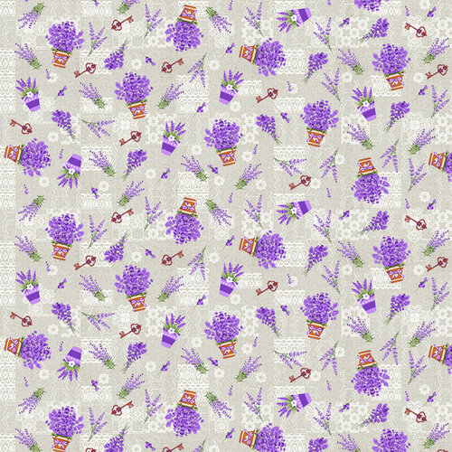 Ткань для шитья хлопок, 1 Метр ткани, Рогожка 160 гр/м2, Отрез - 150х200 см, № 461-1 Лаванда