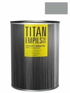 фото Грунт-эмаль по ржавчине 3в1 ореол TITAN Серый 0,9кг