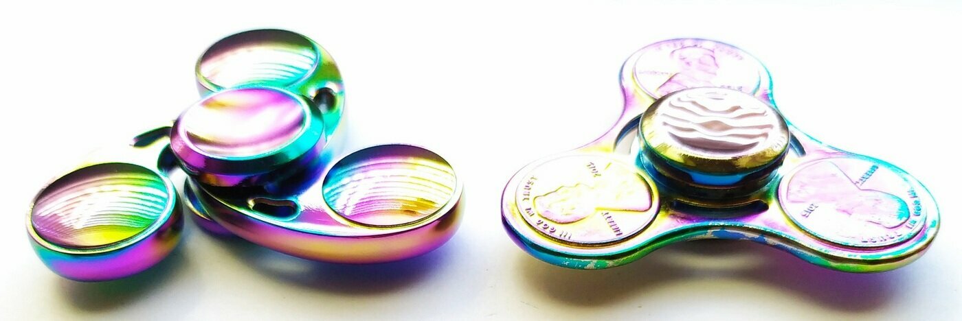 Спиннер радужный сплав металлический № 12 — фото 1