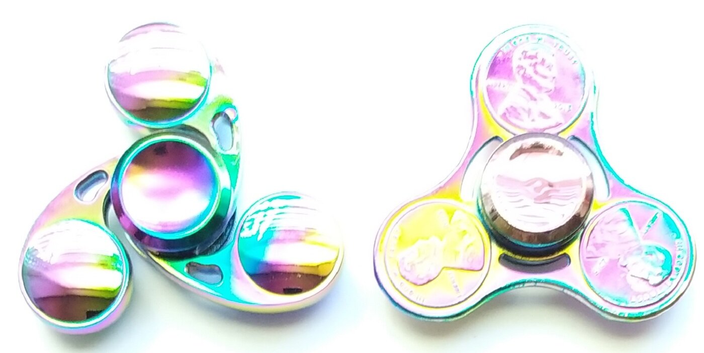 Спиннер радужный сплав металлический № 12 — фото 1