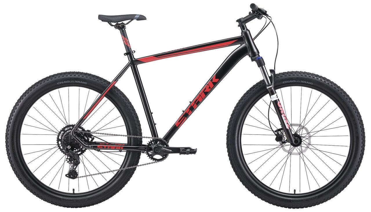 Горный велосипед Stark Funriser 29.4+ HD (2024) 18" Черно-красный (165-174 см)