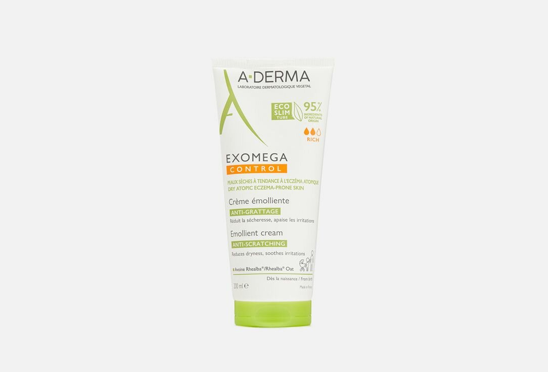 Смягчающий крем для лица и тела A-DERMA EXOMEGA CONTROL