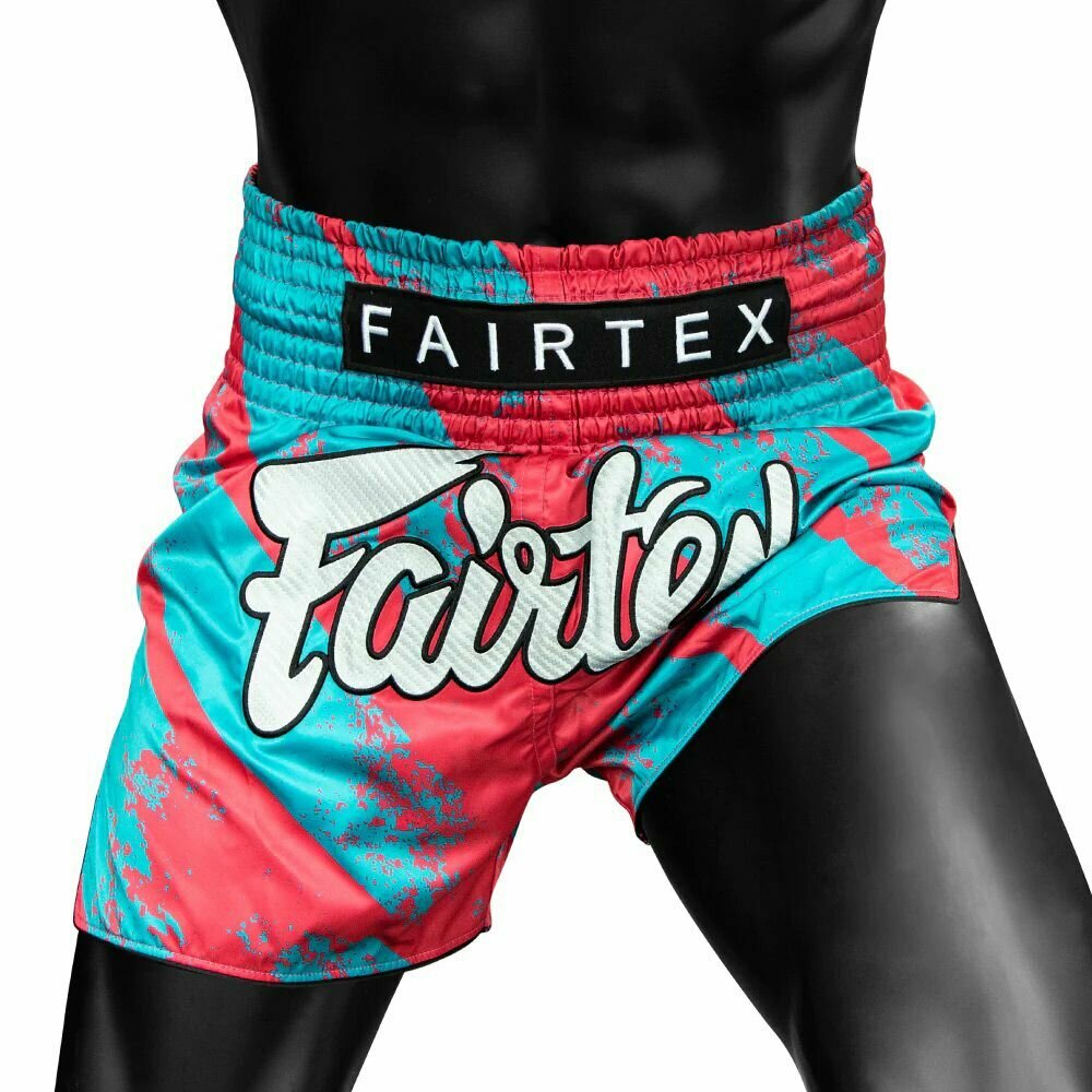 Трусы боксерские Fairtex Базовая коллекция, размер L, розовый, голубой — фото 1