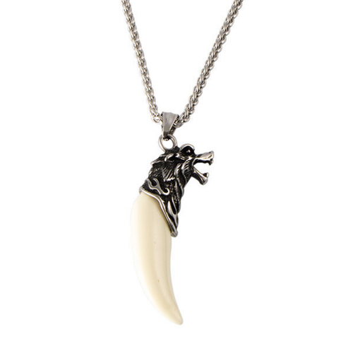 Комплект украшений BAKA&DED Цепь с кулоном, длина 60 см, белый