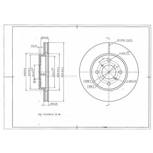 AVANTECH BR0712S Диск тормозной AVANTECH AVANTECH BR0712S