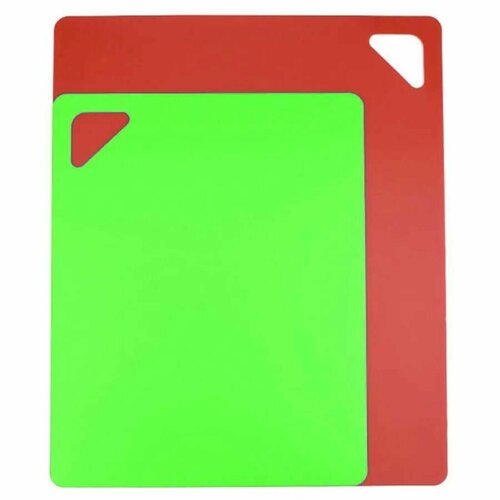 Набор гибких разделочных досок 2 шт красный и зеленый 279₽