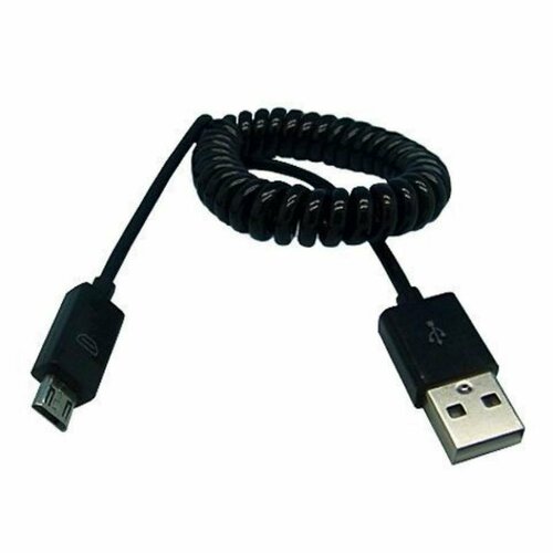 Smartbuy iK-12sp Дата-кабель USB - micro USB, спиральный, длина 1.0 м, черный usb кабель rexant для планшетов телефонов смартфонов samsung galaxy tab android шнур 1 м черный