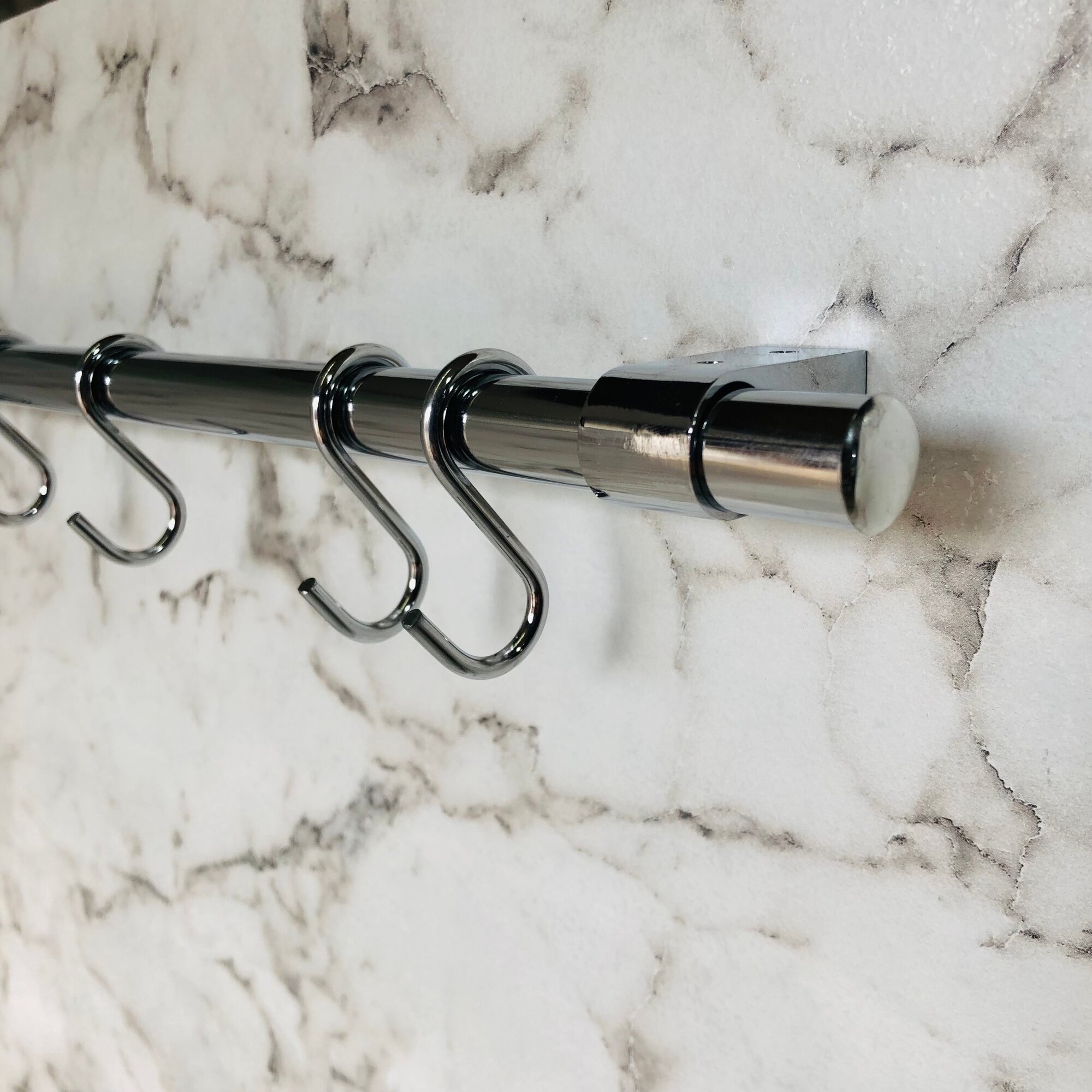 фото Рейлинг на кухню, хром, 40, 60, 80 см