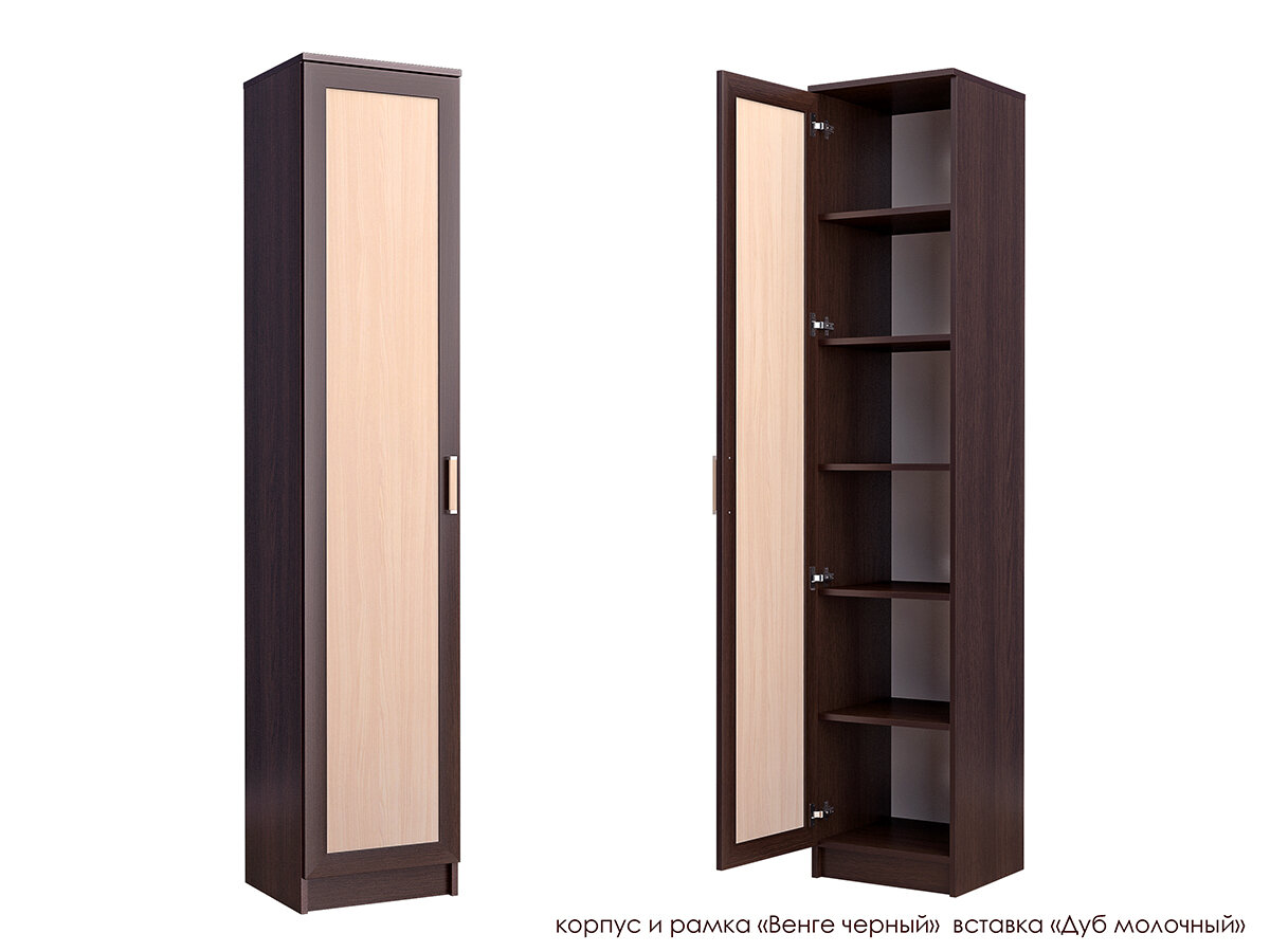 фото Одностворчатый распашной шкаф от фабрики Стиль Стиль П-1м