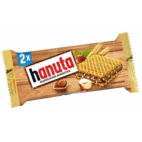 фото Вафельные печенья hanuta в индивидуальной упаковке 44 гр. ferrero