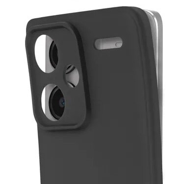 Чехол матовый для Redmi Note 13 Pro Plus (Редми Нот 13 про плюс) черный — фото 1