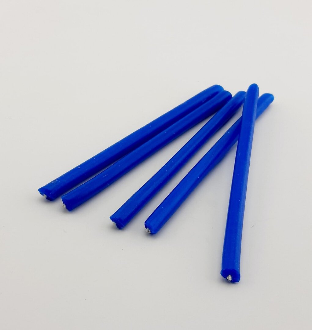 фото Синие часовые свечи 5 шт