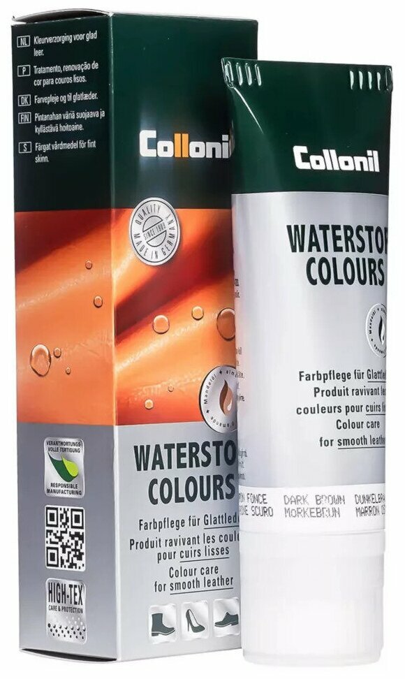 Collonil Водоотталкивающий крем Waterstop Colours 399 темно-коричневый, 75 мл