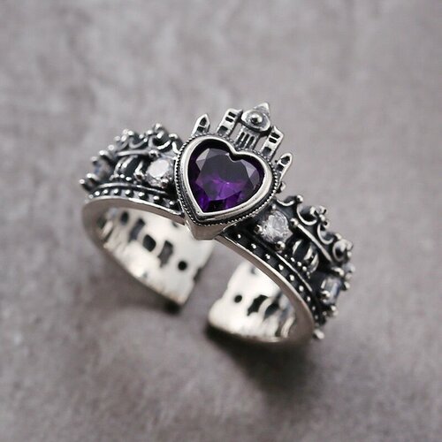 Кольцо плетеное, циркон, размер 17