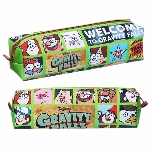 Пенал мягкий 1 отделение 60 х 210 х 50 мм объёмный Hatber Гравити Фолз-DISNEY NPk_32207 462₽