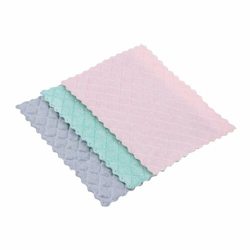 Набор губчатых салфеток VETTA, в клетку, 3 шт, 17х22 см, 420 г/м2