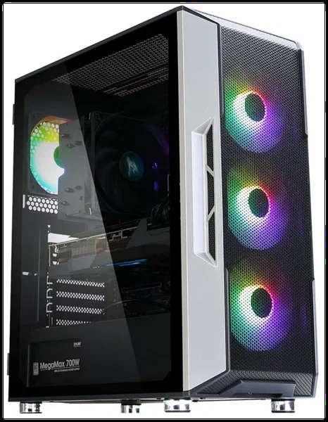 Корпус Zalman ATX, BLACK, FRONT MESH, WINDOW, 2x3.5", 3x2.5", 1xUSB2.0, 2xUSB3.0, FRONT 3x120mm ARGB, REAR 1x120mm ARGB