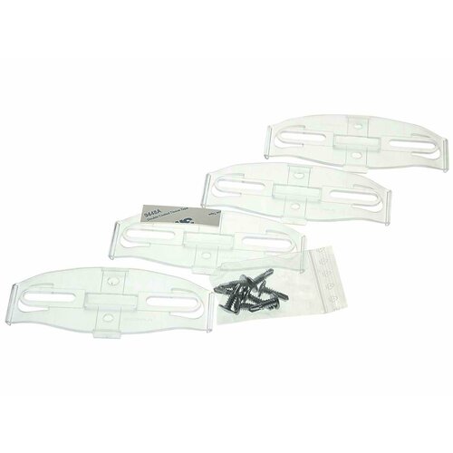 Держатель номерного знака безрамный, прозрачный, X001AG7Y91, PLEXICLICK