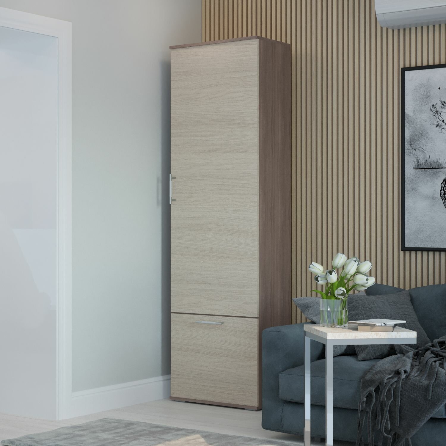 Шкаф Ника - 600, Шимо светлый-Шимо темный