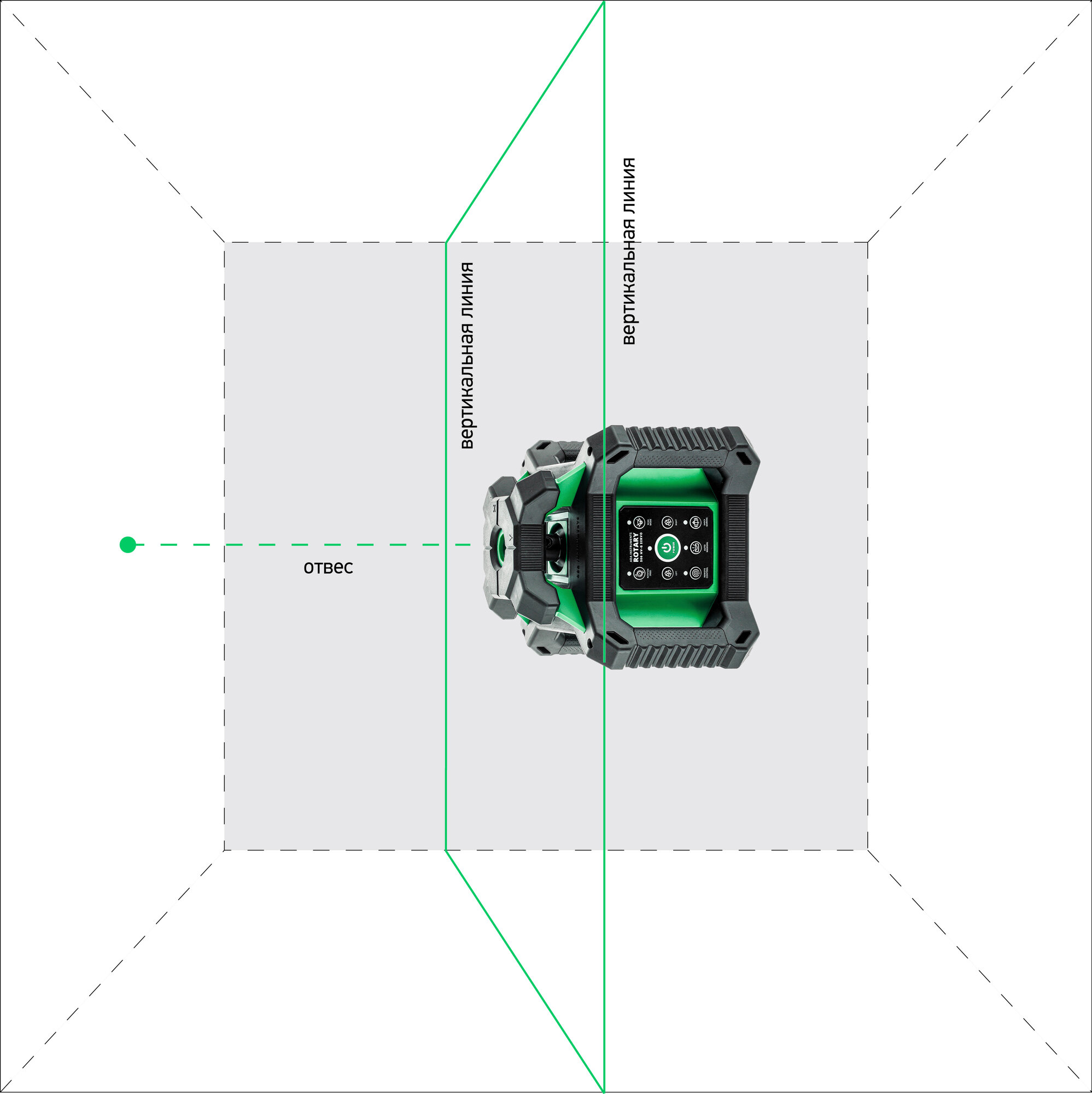 Ротационный нивелир ADA ROTARY 500 HV-G SERVO - фото №3