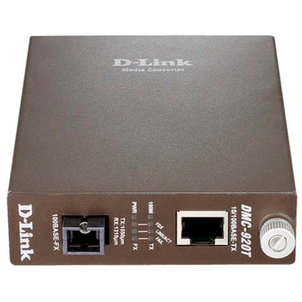 Медиаконвертер D-Link DMC-920T/B (1шт. в комплекте)