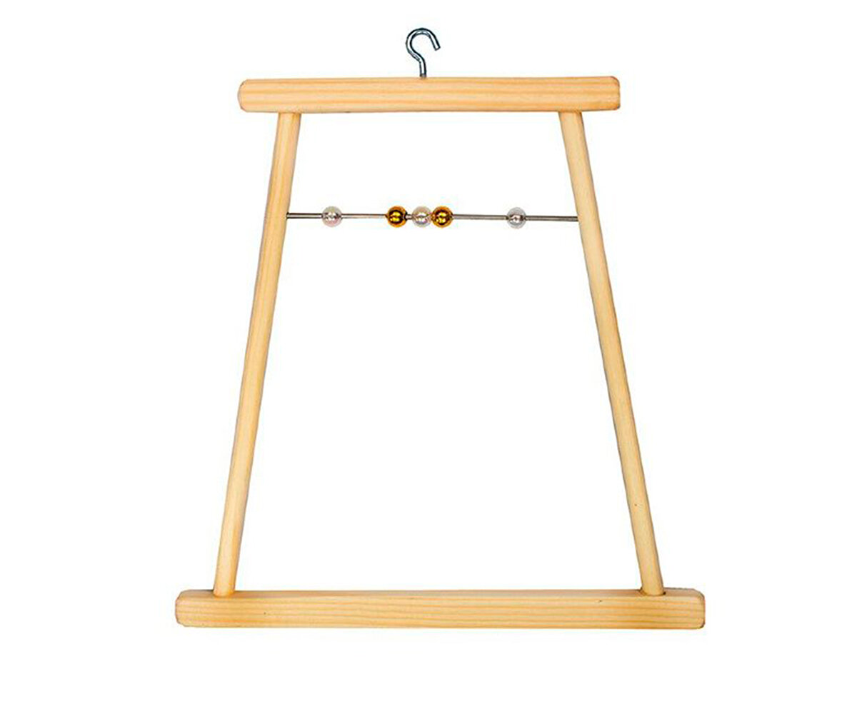 фото Игрушка для птиц darell качели деревянные средние rp8532