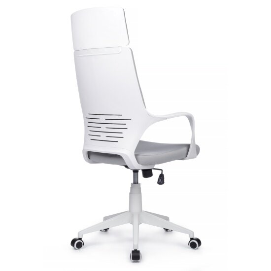 Кресло офисное Riva Chair RIVA DESIGN Iq Rv RCH 8989 Белый пластик/Светло-серый — фото 1