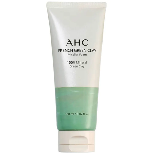 Мицеллярная пенка для умывания с зелёной глиной AHC French Green Clay Micellar Foam, 150мл