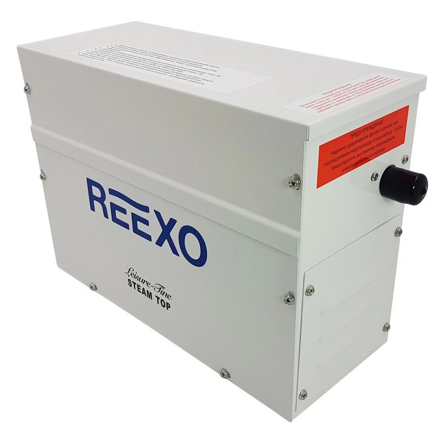 Изображение Парогенератор Reexo SteamTop 30L - 3 кВт, 220 В, с ТЭНами AISI-304 (с ручным краном), до 5 м3, цена - за 1 шт