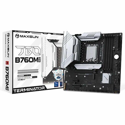 Материнская плата Maxsun Terminator B760M D5 LGA1700 Intel B760 Micro-ATX RTL 6940709696354 12012₽