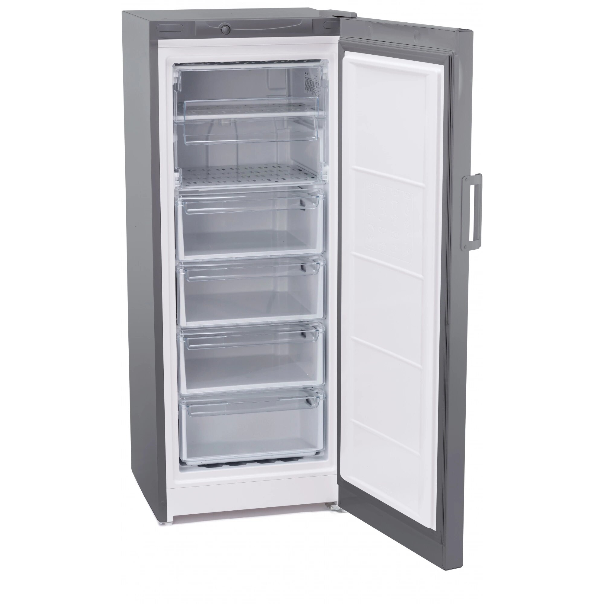 Морозильная камера Stinol STZ 150 G серебристый, объем 214л, 4ящика, 2 полки, t - 18, класс В, климат класс N/SN/ST/T