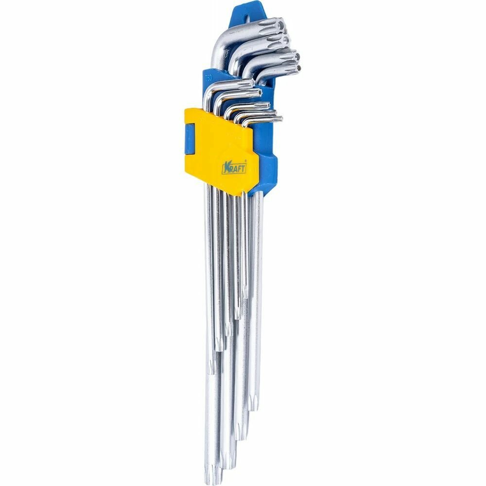 Набор шестигранников 1.5-10 мм 9 шт. torx длинные "KRAFT"