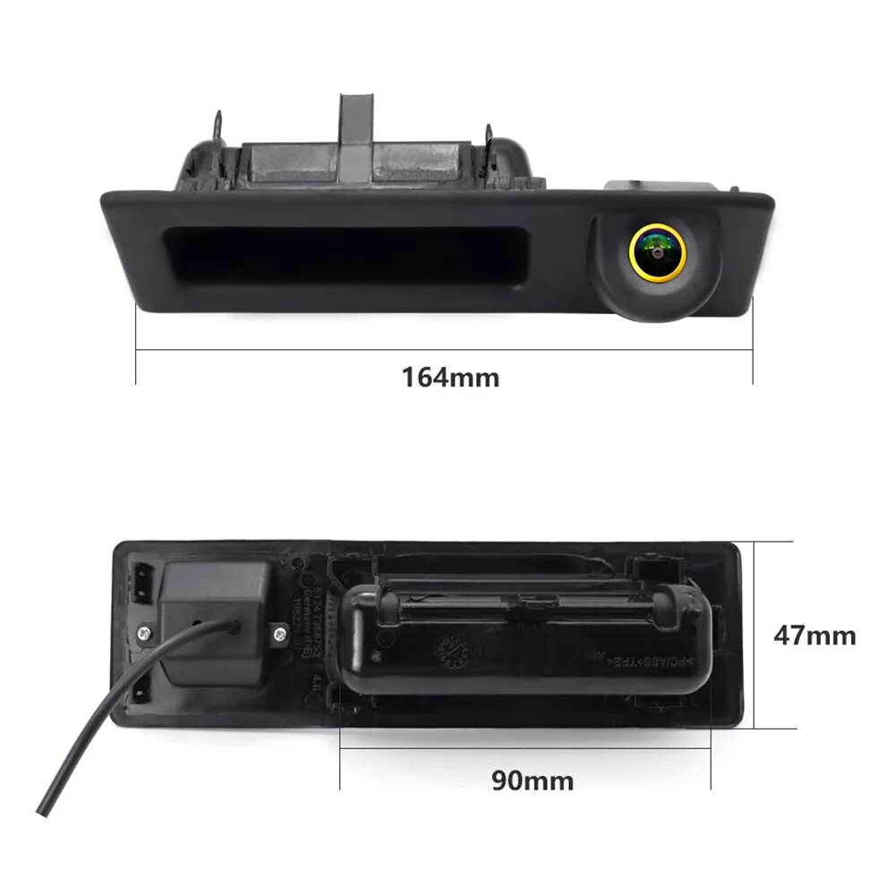 Золотая 4K AHD 1080P автомобильная камера заднего вида для BMW F30 F10 F11 X3 F25 F31 F46 X1 F48 F22 3 серии 5 автомобиля ночного видения, CVBS AHD 1080 — фото 1