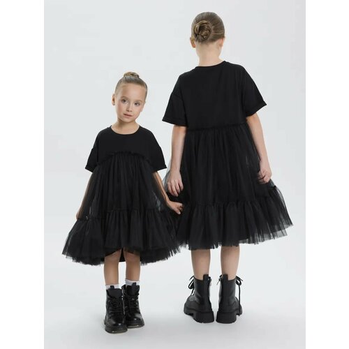 фото Платье nikki bambino новый год, размер 110, черный