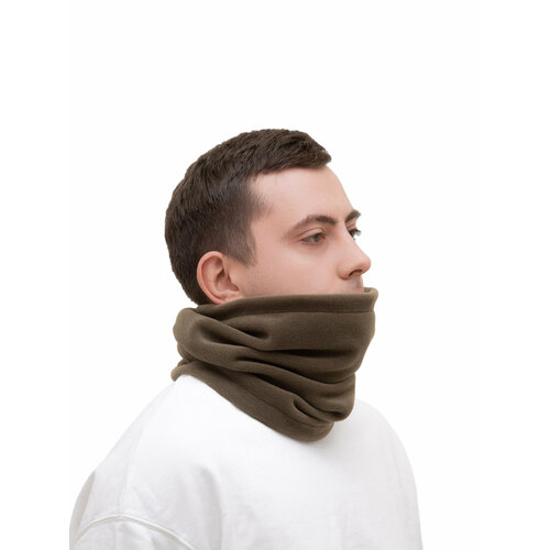 фото Снуд poncho_id бафф для взрослых и детей,34х26 см, хаки