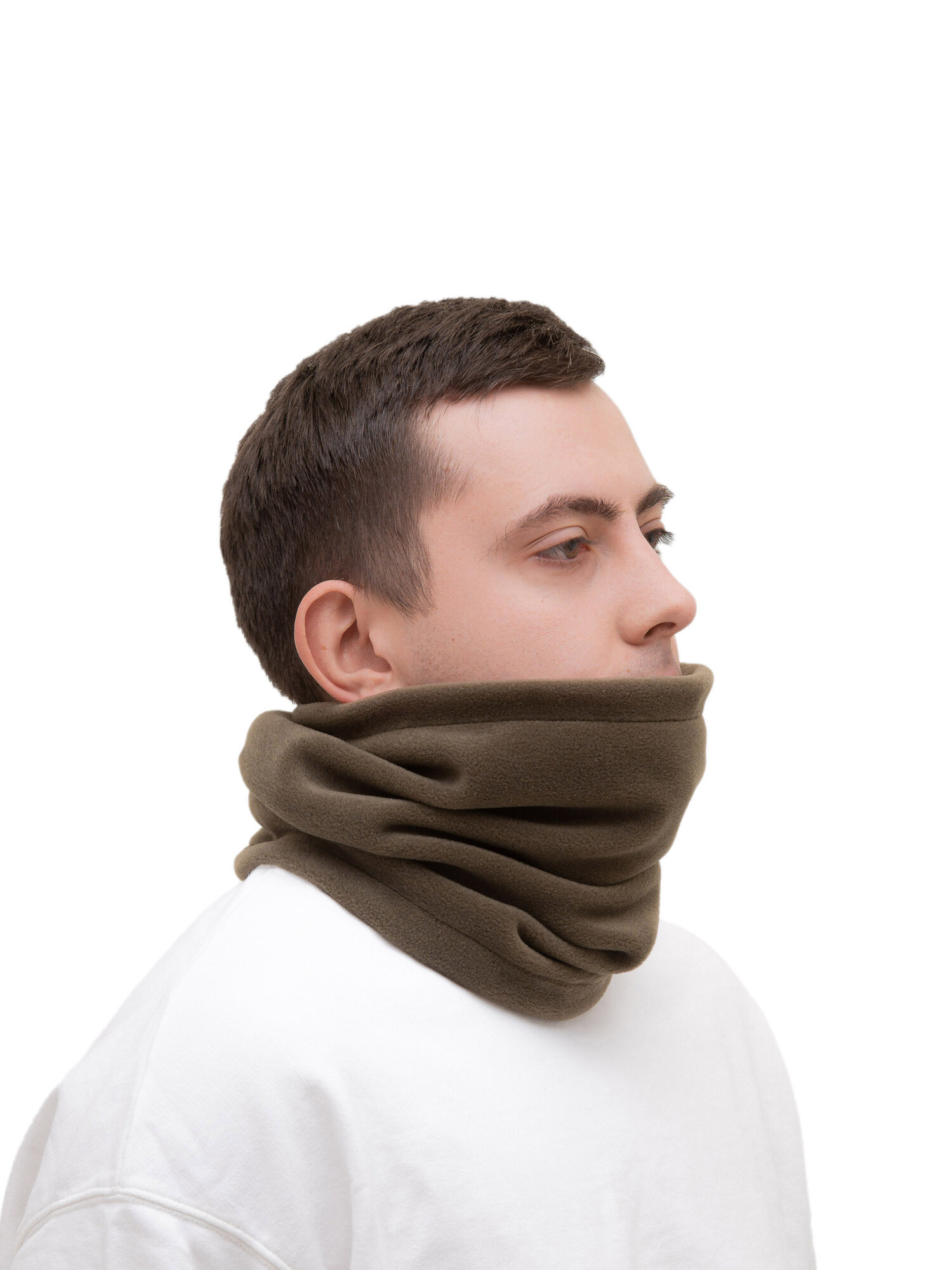 Снуд poncho_id бафф для взрослых и детей,34х26 см, хаки