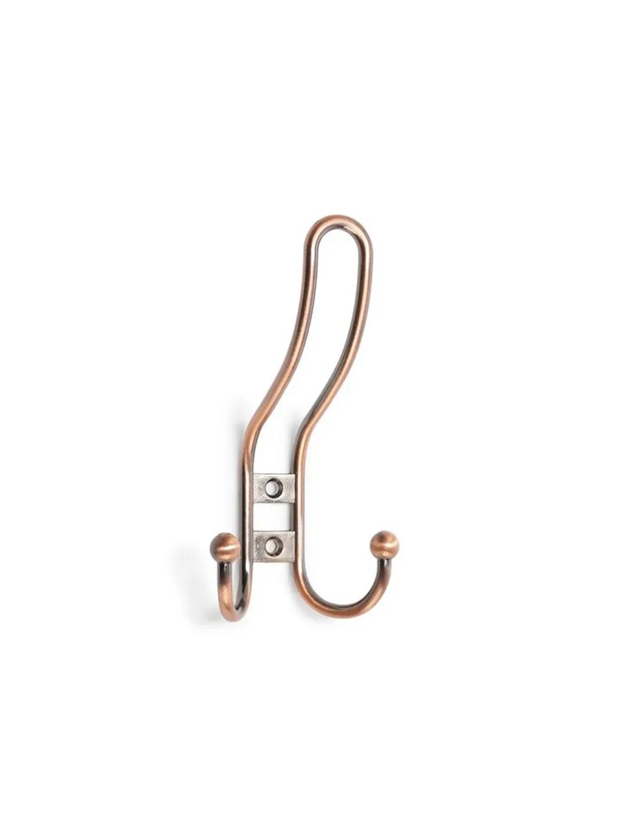 Крючок мебельный тундра TKT002 LIGHT, трехрожковый, медь