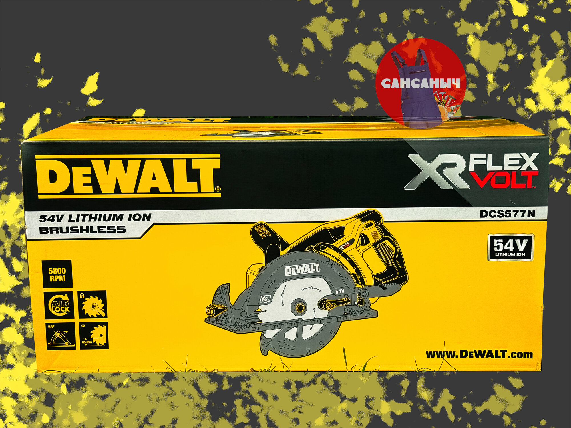 Аккумуляторная дисковая пила DeWALT DCS577N 54В