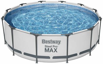 Бассейн каркасный Bestway "Steel Pro MAX", круглый, дно жесткое, 366см x 100см
