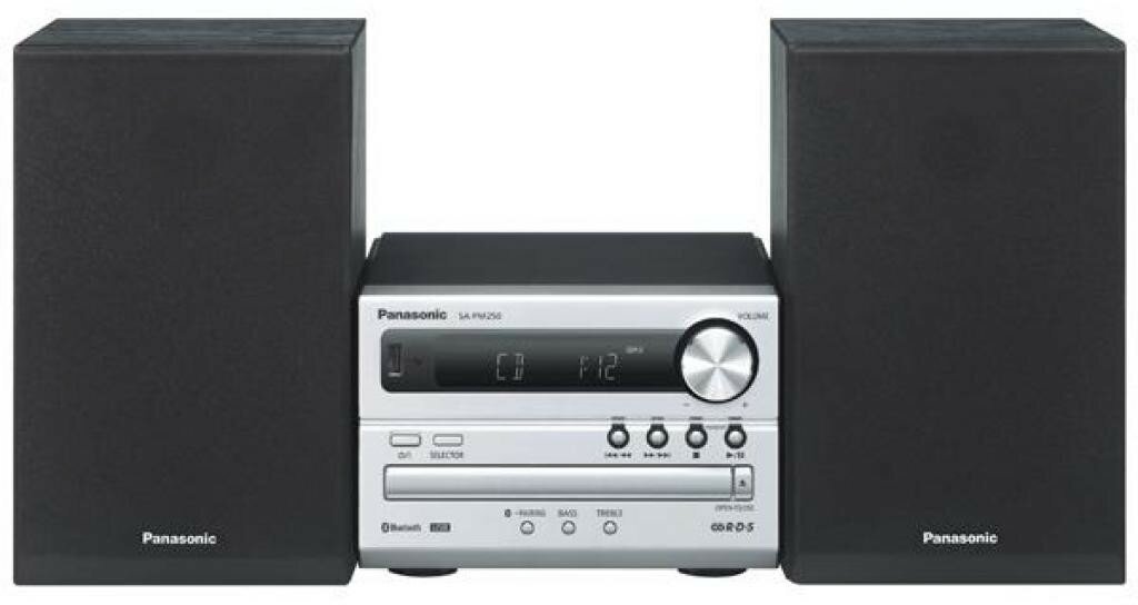 Музыкальный центр Panasonic SC-PM250EE серебристый SC-PM250EE-S