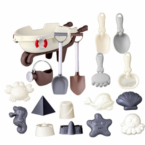 Детский пляжный игрушечный автомобиль, лопатка для песка, игровой набор 21842