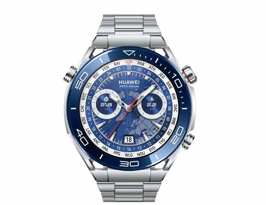 Умные часы HUAWEI Watch Ultimate, WDS-B19, зеленые, Серебряный - фото №3